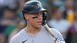 Aaron Judge #99 of the New York Yankees gets ready to bat.