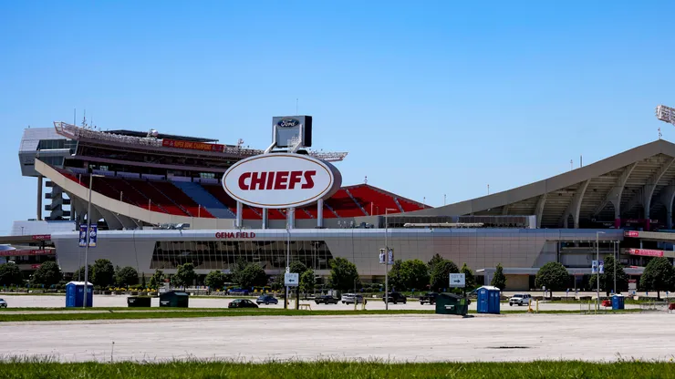 A general view of Arrowhead Stadium ahead of the 2026 World Cup.