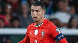 Cristiano Ronaldo of Portugal drives the ball.