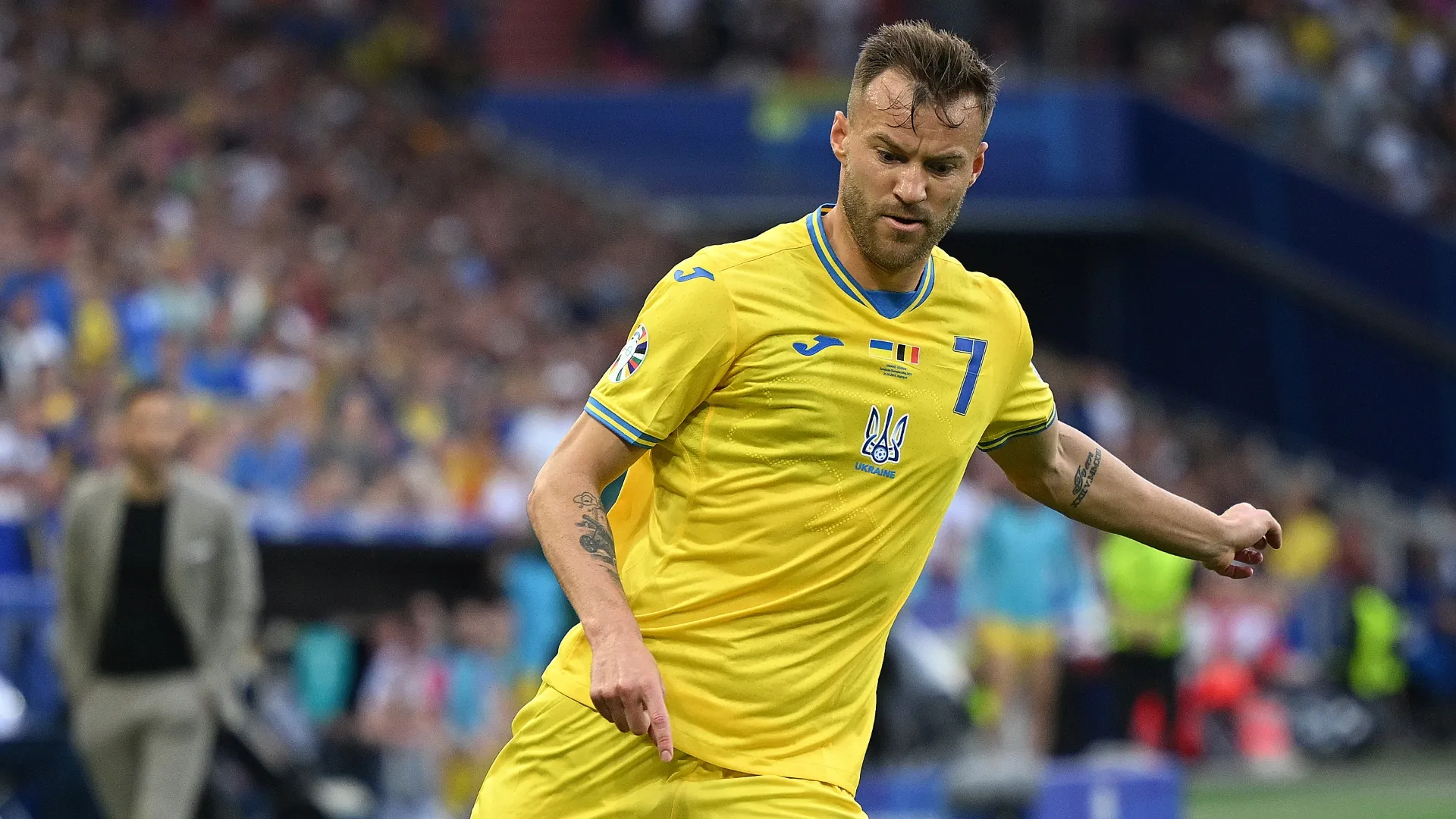 Andriy Yarmolenko of Ukraine – Clive Mason/Getty Images