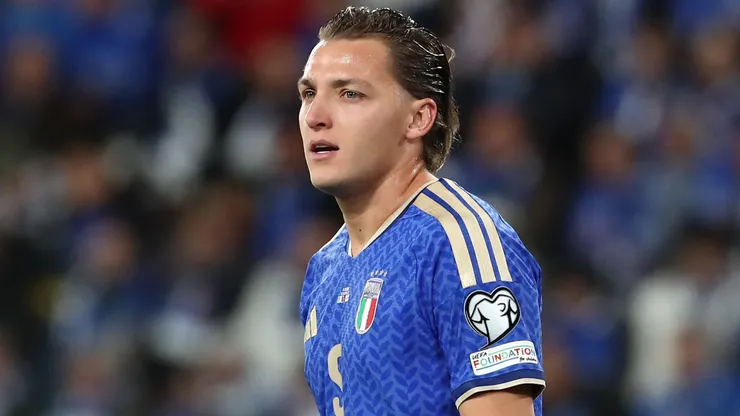 Mateo Retegui of Italy looks on during the FIFA World Cup 2026 European Qualifiers.
