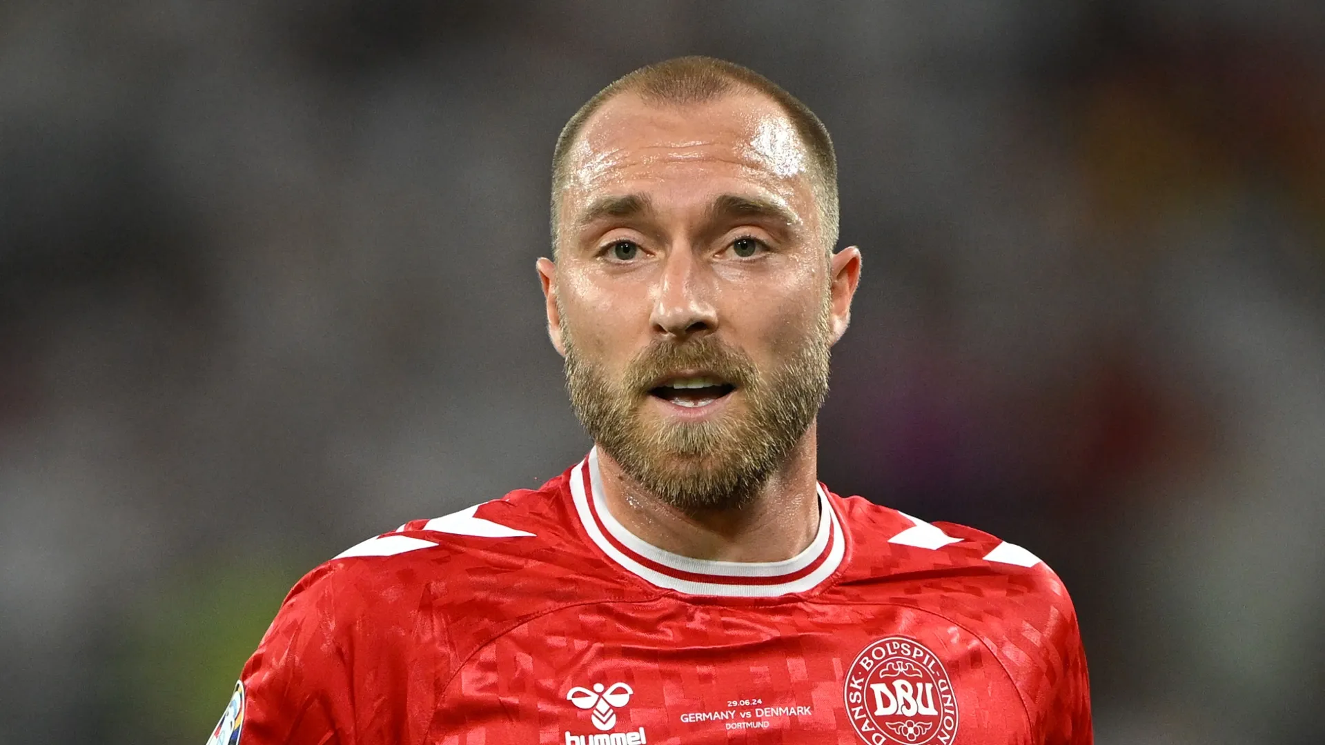 Christian Eriksen of Denmark during a game.