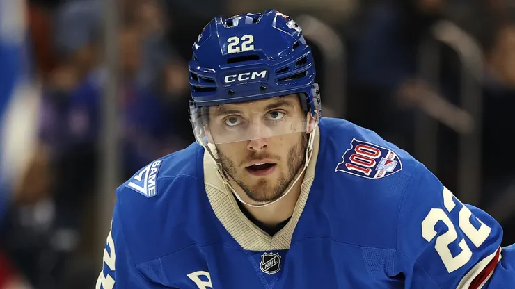 Jonny Brodzinski of the New York Rangers at Madison Square Garden.