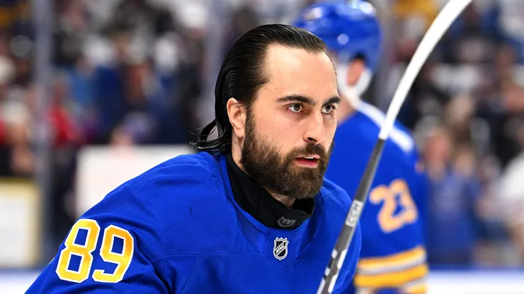 Alex Tuch at KeyBank Center in Buffalo, New York.