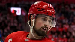 Dylan Larkin of the Detroit Red Wings at Little Caesars Arena.