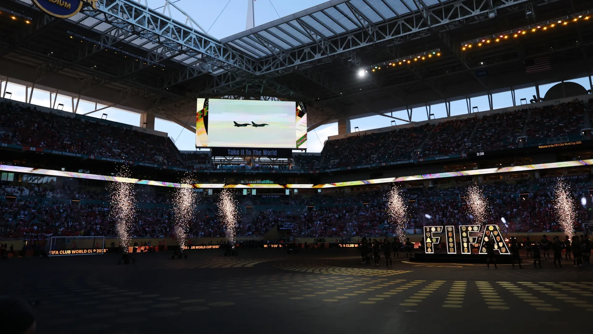 A general view of the opening ceremony prior to the FIFA Club World Cup 2025 group A match (Source: Kevin C. Cox/Getty Images)