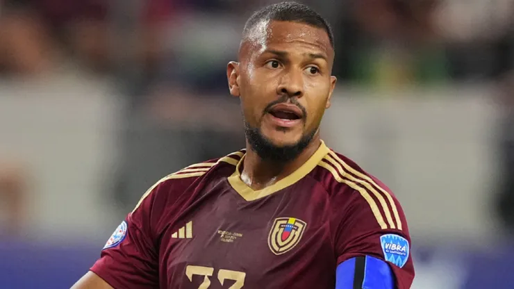 Salomon Rondon of Venezuela during the CONMEBOL Copa America 2024 quarter-final match.