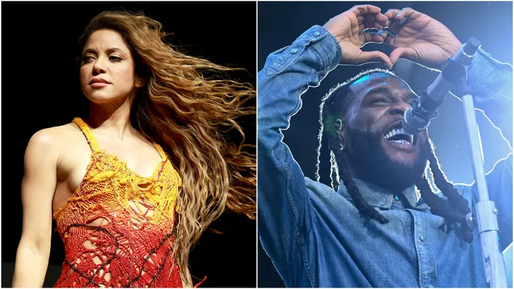 Shakira and Burna Boy in 2024