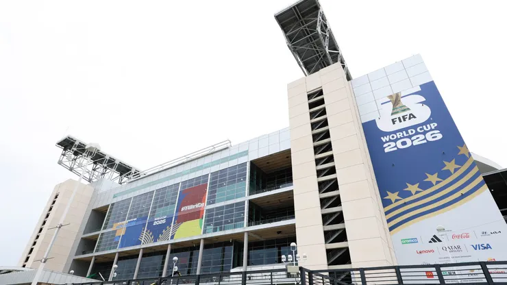 A view of FIFA World Cup 2026 signage at Houston Stadium.