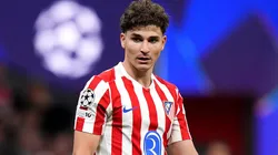 Julian Alvarez of Atletico de Madrid looks on during the Champions League 2025/26 Semi Final.