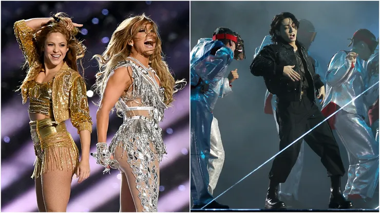 Shakira, Jennifer Lopez and Jungkook of BTS