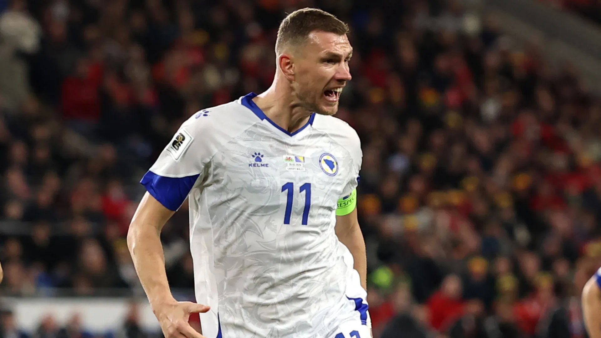Edin Dzeko of Bosnia and Herzegovina – Warren Little/Getty Images