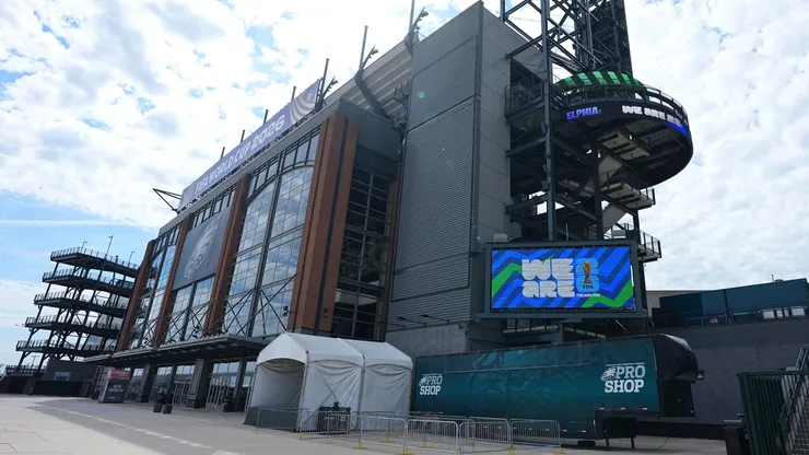 A general view of Philadelphia Stadium in preparations ahead of the 2026 World Cup.