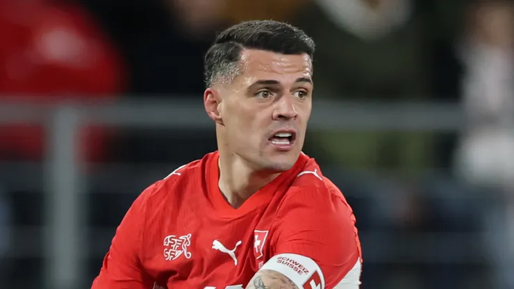 Granit Xhaka during a Switzerland game.