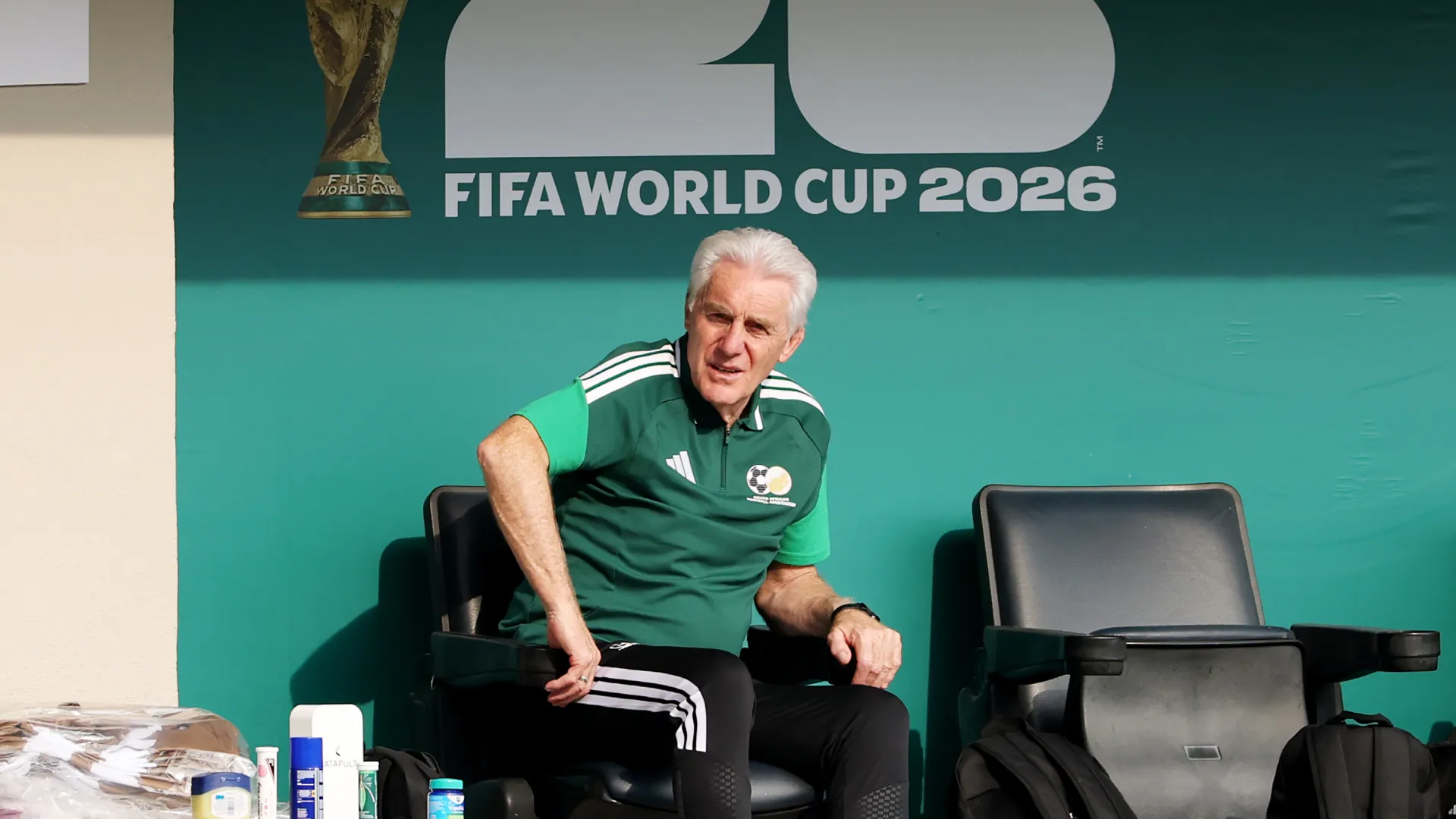 Hugo Broos, head coach of South Africa