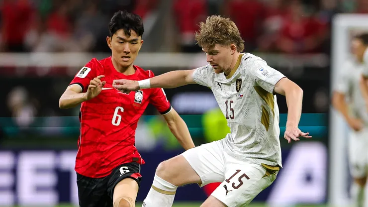 Pavel Sulc #15 of Czechia and In-Beom Hwang #6 of Korea Republic