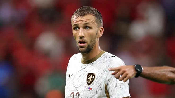 Tomas Soucek of Czechia at Guadalajara Stadium.