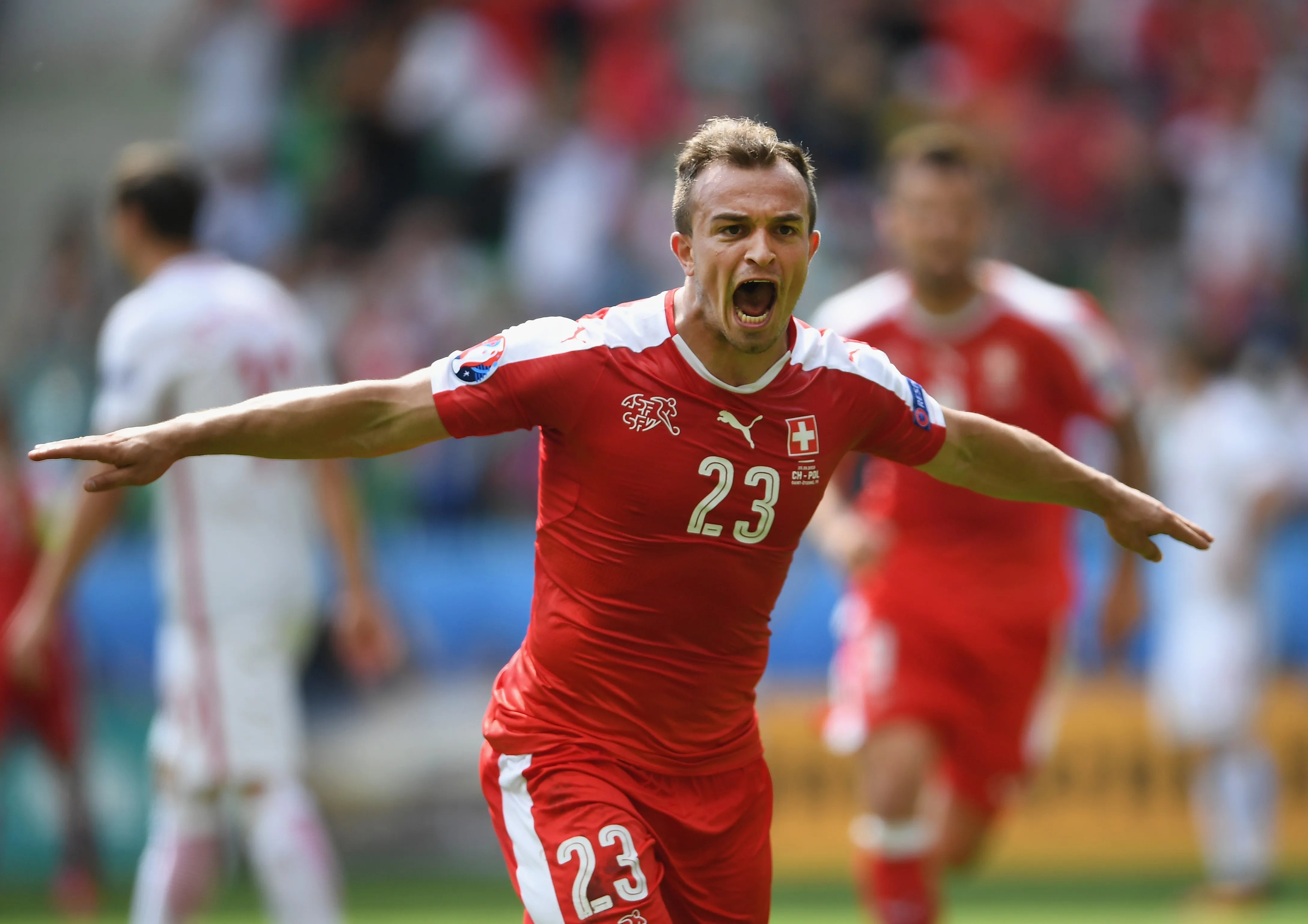 Xherdan Shaqiri during a Switzerland match.