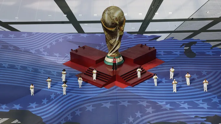 Performers dance during the Opening Ceremony before the FIFA World Cup 2026 Group D match