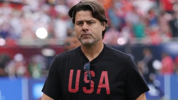 Mauricio Pochettino, head coach of United States, looks on prior to the international friendly match