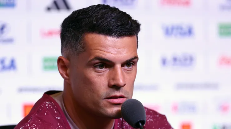 Granit Xhaka of Switzerland at the 2026 World Cup