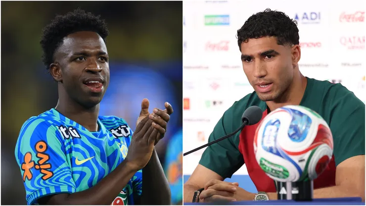 Vini Jr (L) Achraf Hakimi (R).