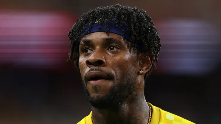 Leandro Bacuna #10 of Curacao looks on during warm ups.