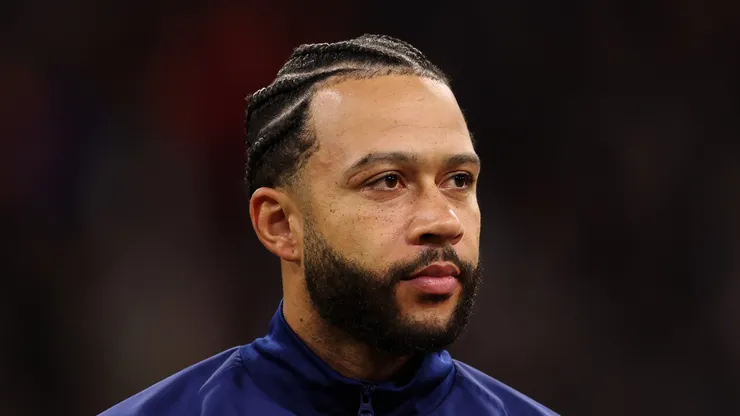 Memphis Depay before a Netherlands game.