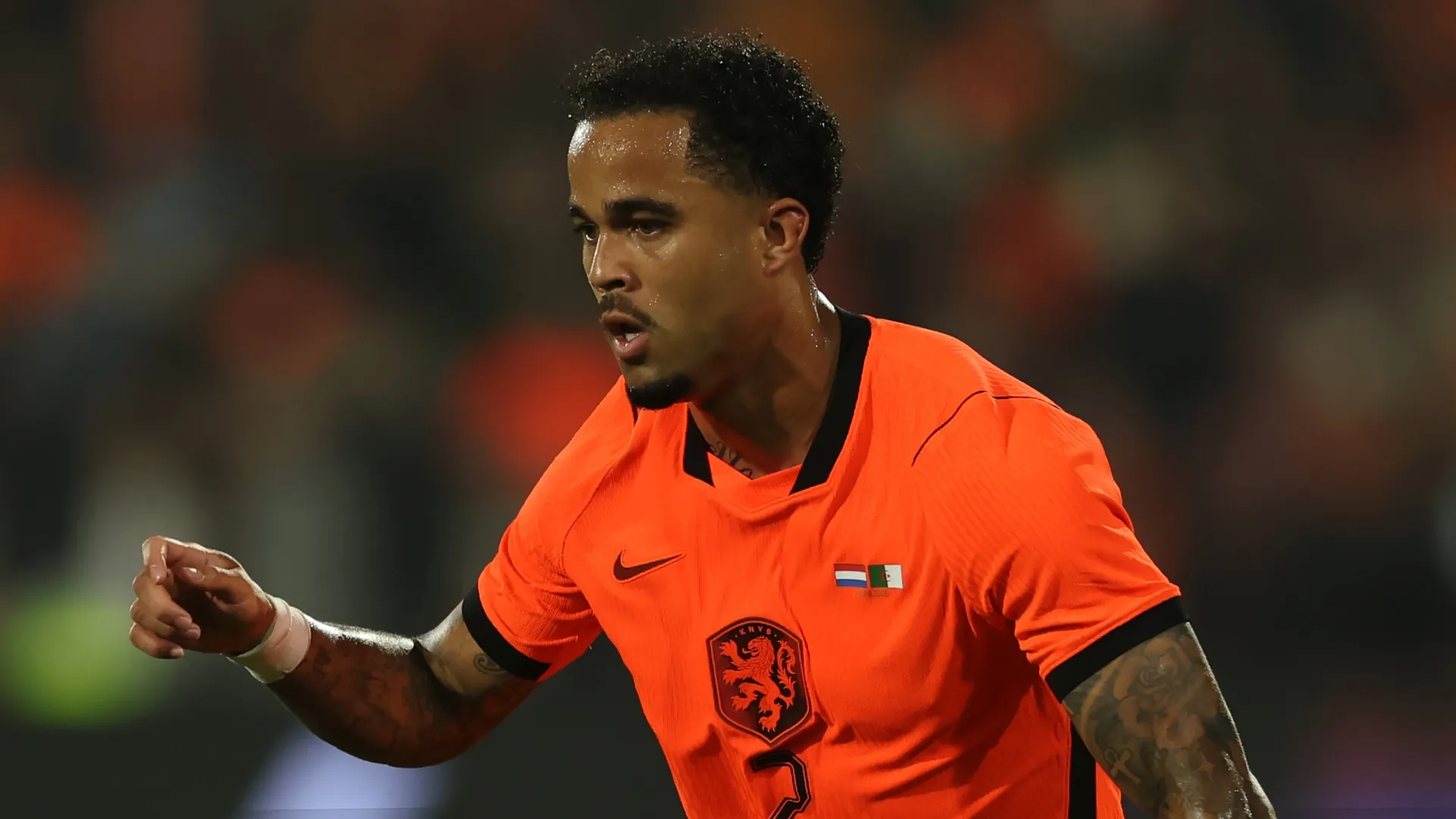Justin Kluivert of the Netherlands.