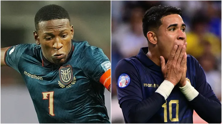 Pervis Estupinan and Kendry Paez of Ecuador.