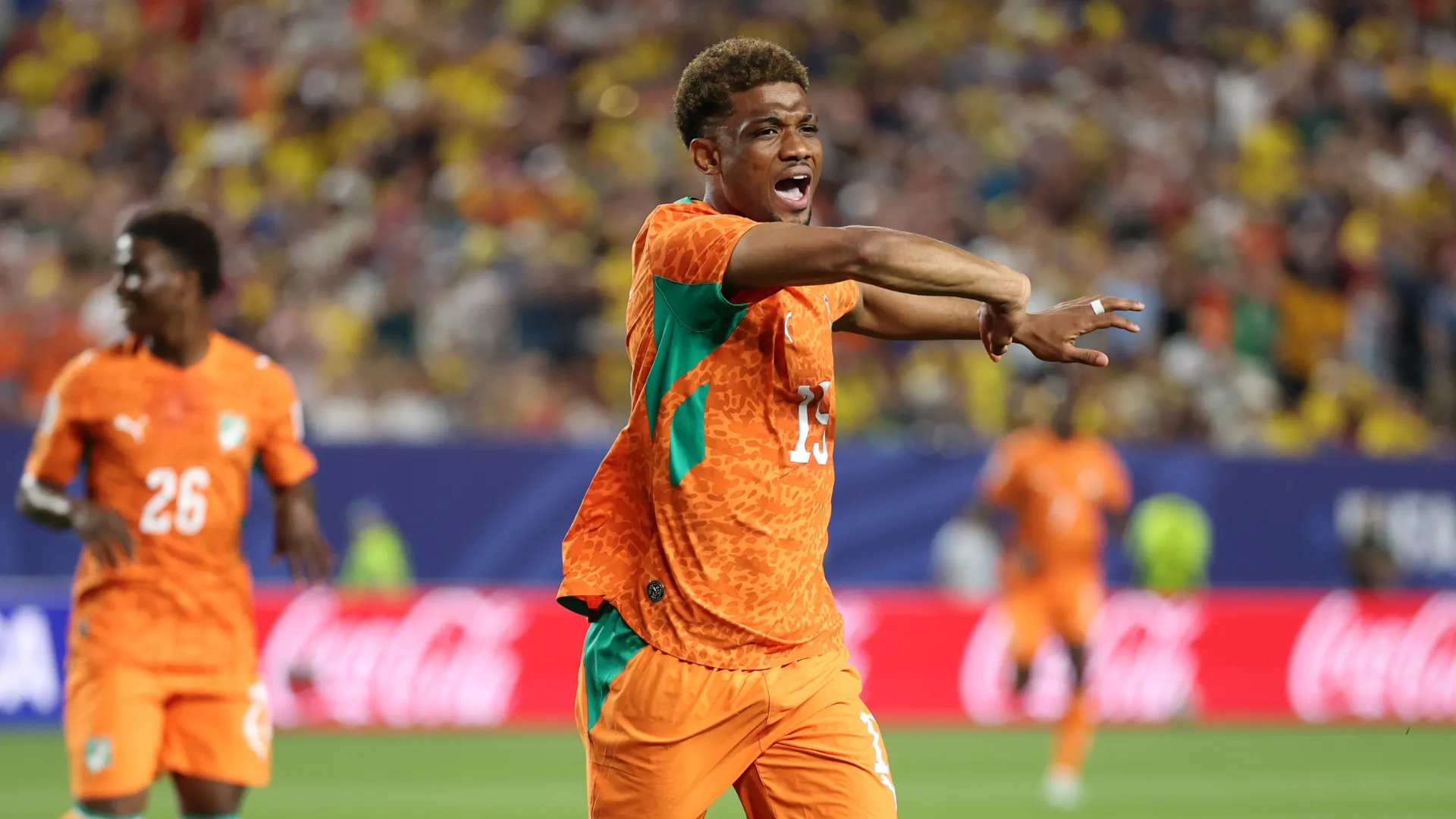 Amad Diallo #15 of Ivory Coast