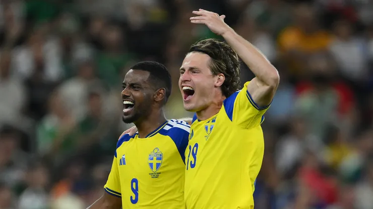 Mattias Svanberg #19 of Sweden.