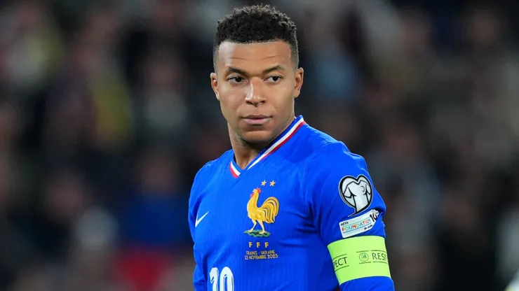 Kylian Mbappe of France steps up to take a penalty during the FIFA World Cup 2026 qualifier match.