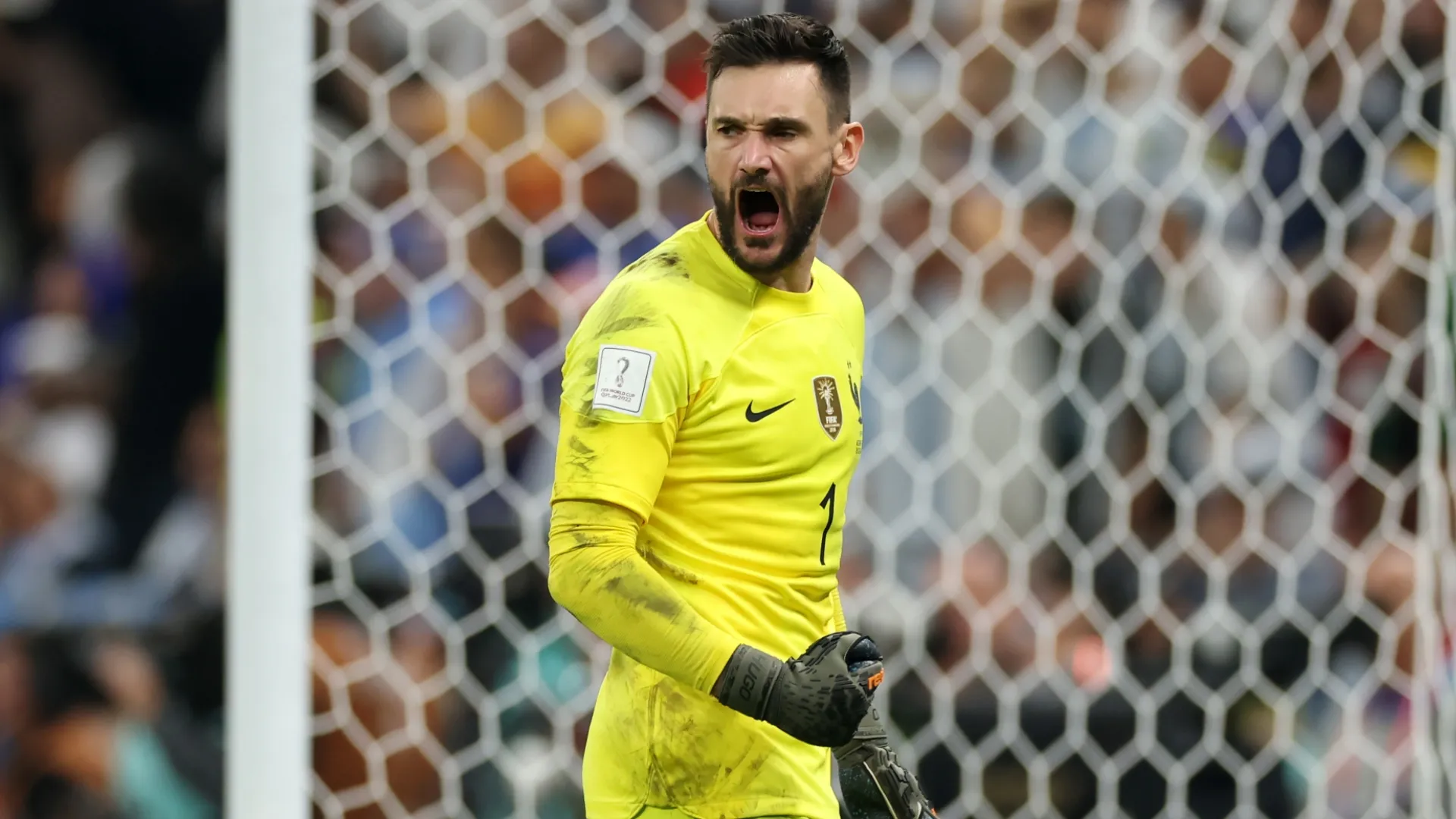 Hugo Lloris of France reacts during the FIFA World Cup Qatar 2022 Final match (Source: Lars Baron/Getty Images)