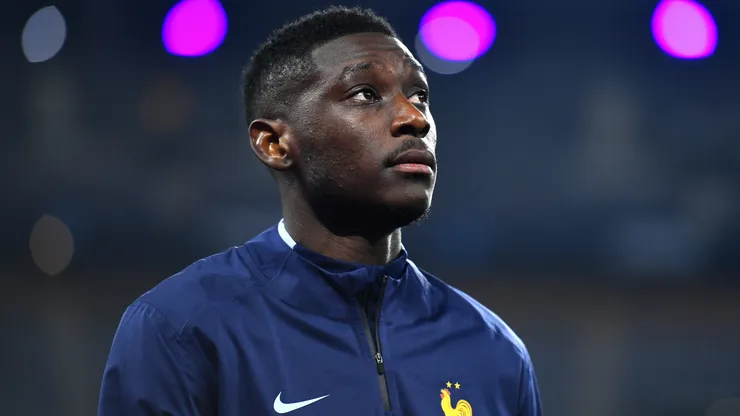 Randal Kolo Muani of France warms up prior to the UEFA Nations League 2024/25 League A Group A2 match