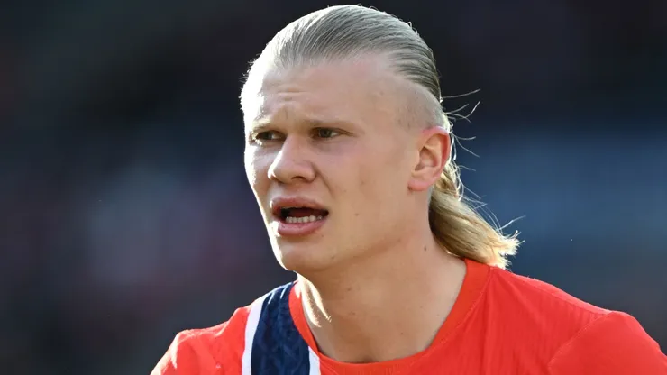 Erling Haaland of Norway reacts.