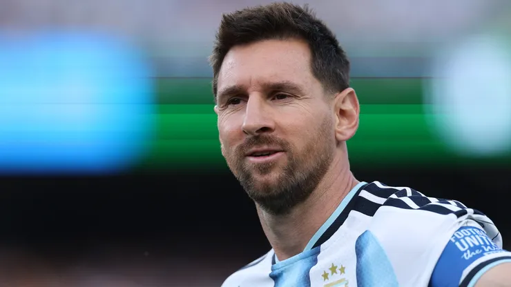 Lionel Messi #10 of Argentina