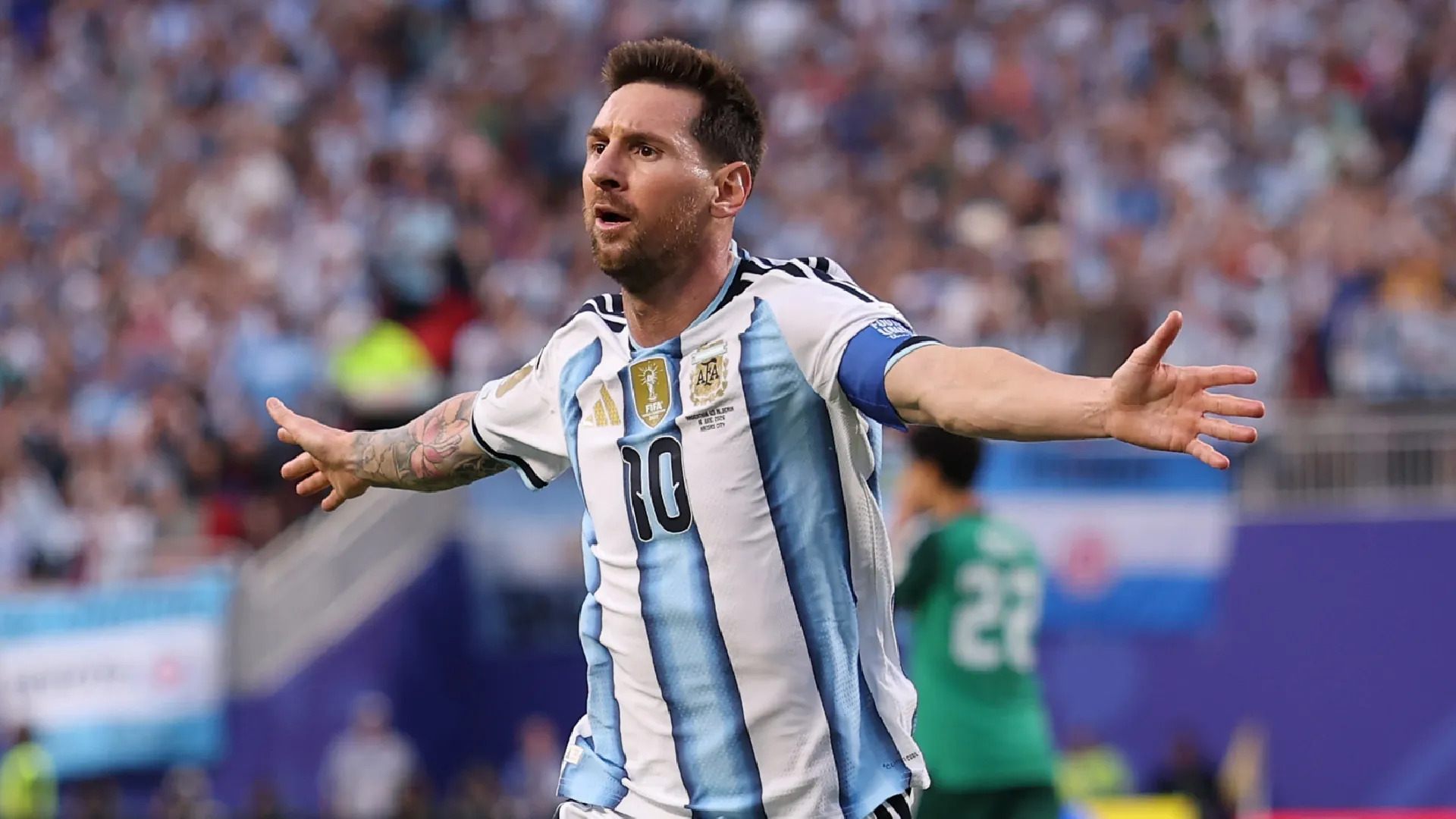 Lionel Messi #10 of Argentina