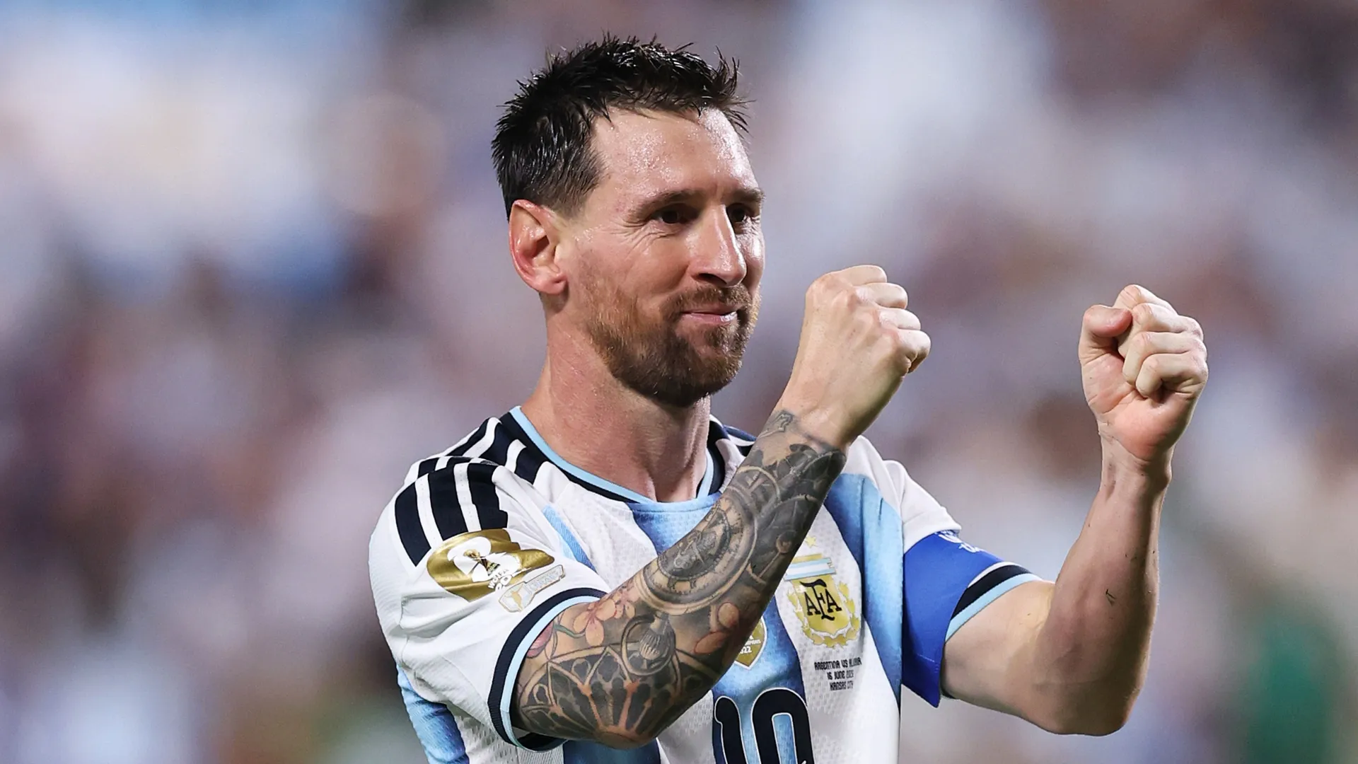 Lionel Messi #10 of Argentina