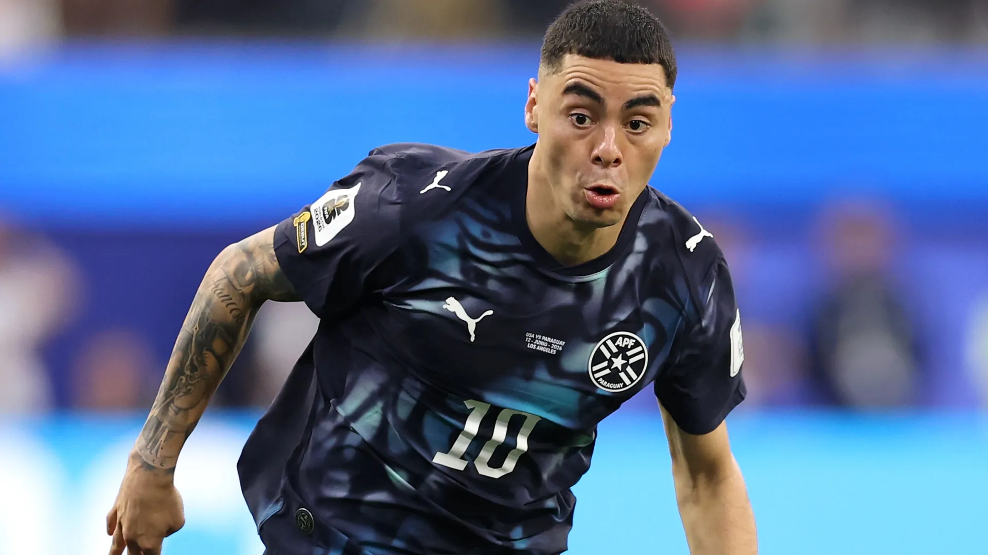 Miguel Almiron of Paraguay – Richard Heathcote/Getty Images