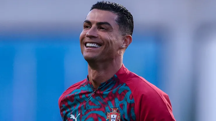 Cristiano Ronaldo of Portugal during the warmups before the International Friendly.