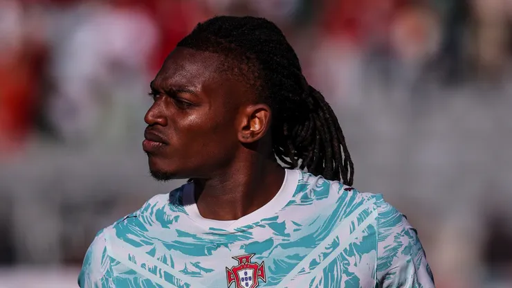 Rafael Leao of Portugal during the international friendly match.