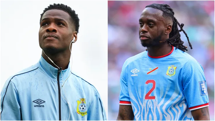 Matthieu Epolo and Aaron Wan-Bissaka of DR Congo in 2026