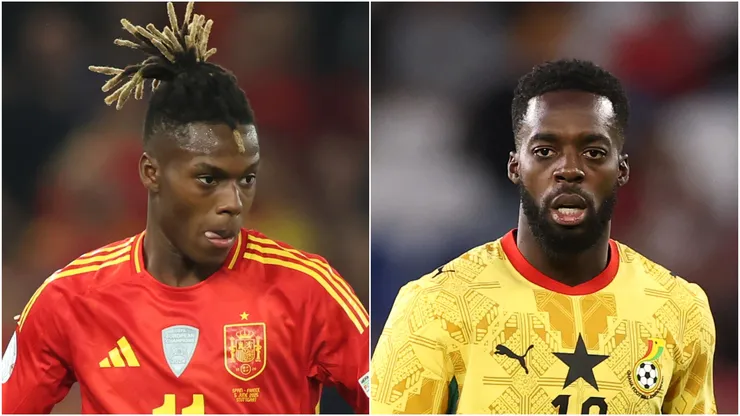 Nico Williams of Spain and Inaki Williams of Ghana.