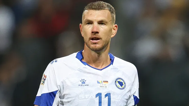 Edin Dzeko of Bosnia and Herzegovina.