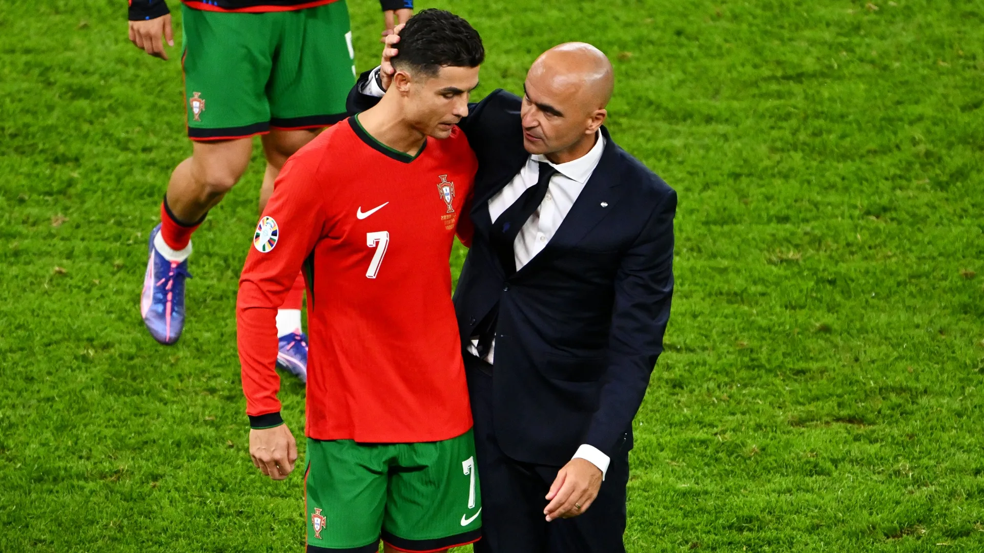Cristiano Ronaldo and Roberto Martinez