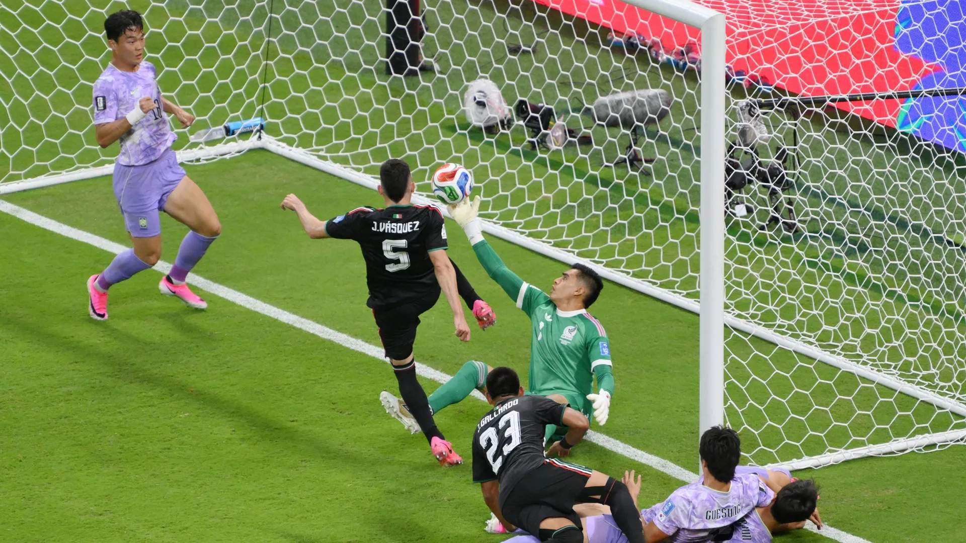 Rangel’s goal-line save vs South Korea.
