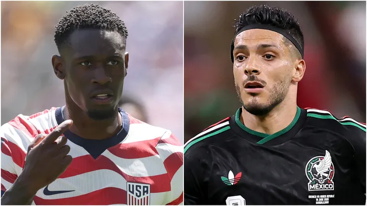 Folarin Balogun of USA and Raul Jimenez of Mexico.