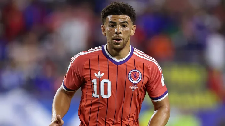 Che Adams #10 of Scotland during the FIFA World Cup 2026 Group C match.