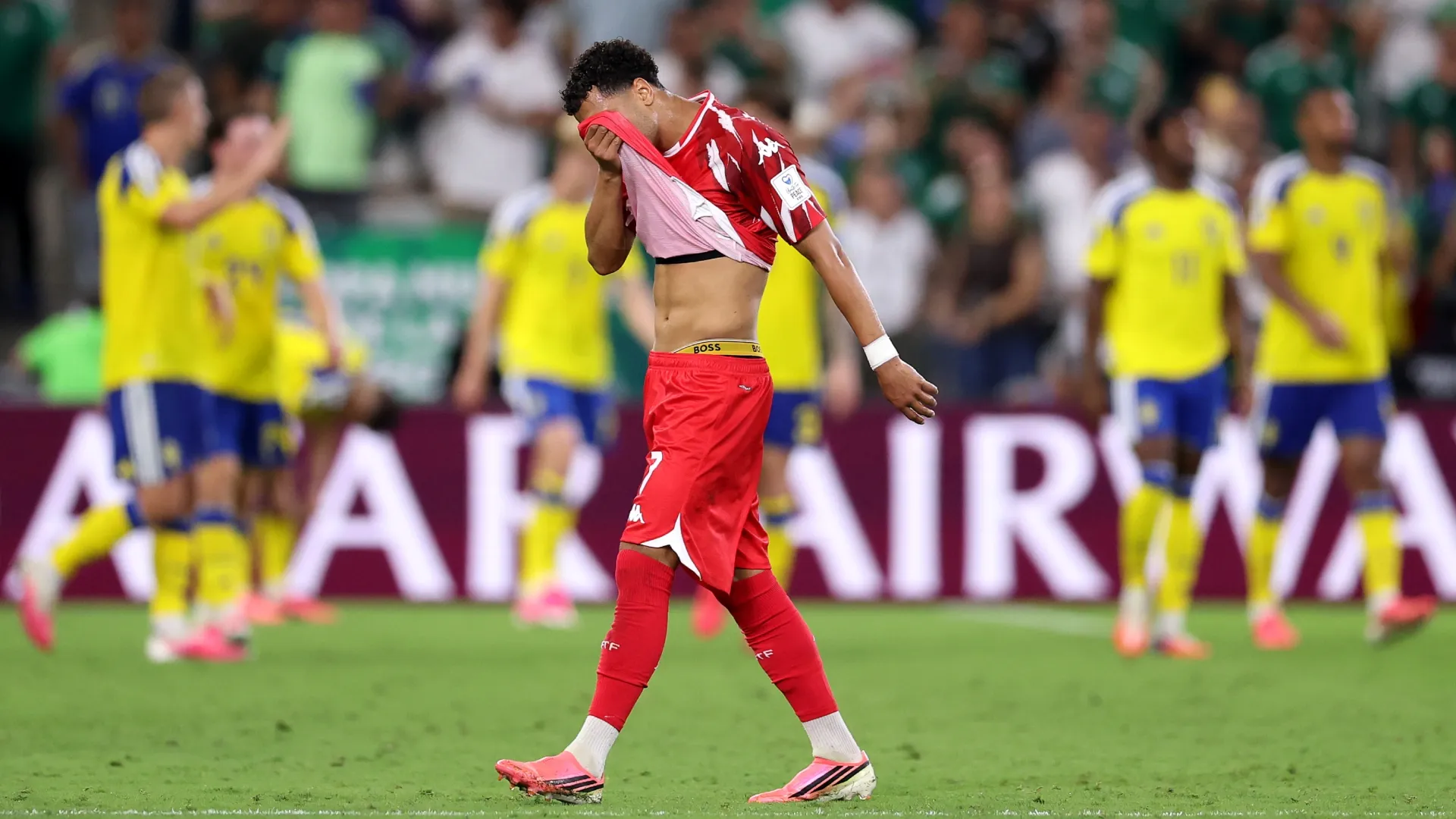 Elias Achouri #7 of Tunisia
